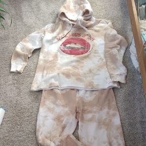 Peace Love World Speak Words Of Love Sweatsuit S